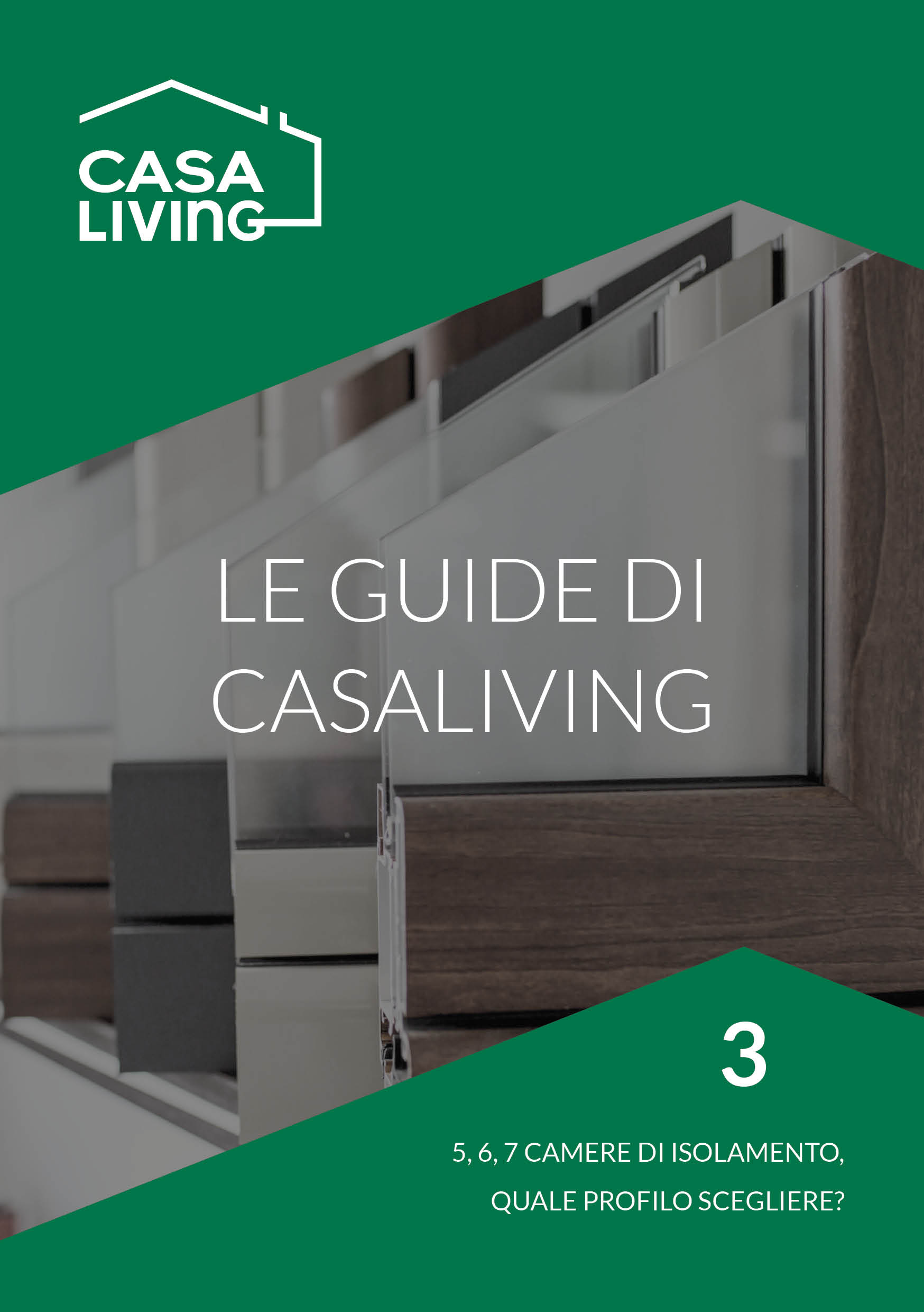 Creazione brochure per Casa Living, serramenti in PVC per isolamento termico